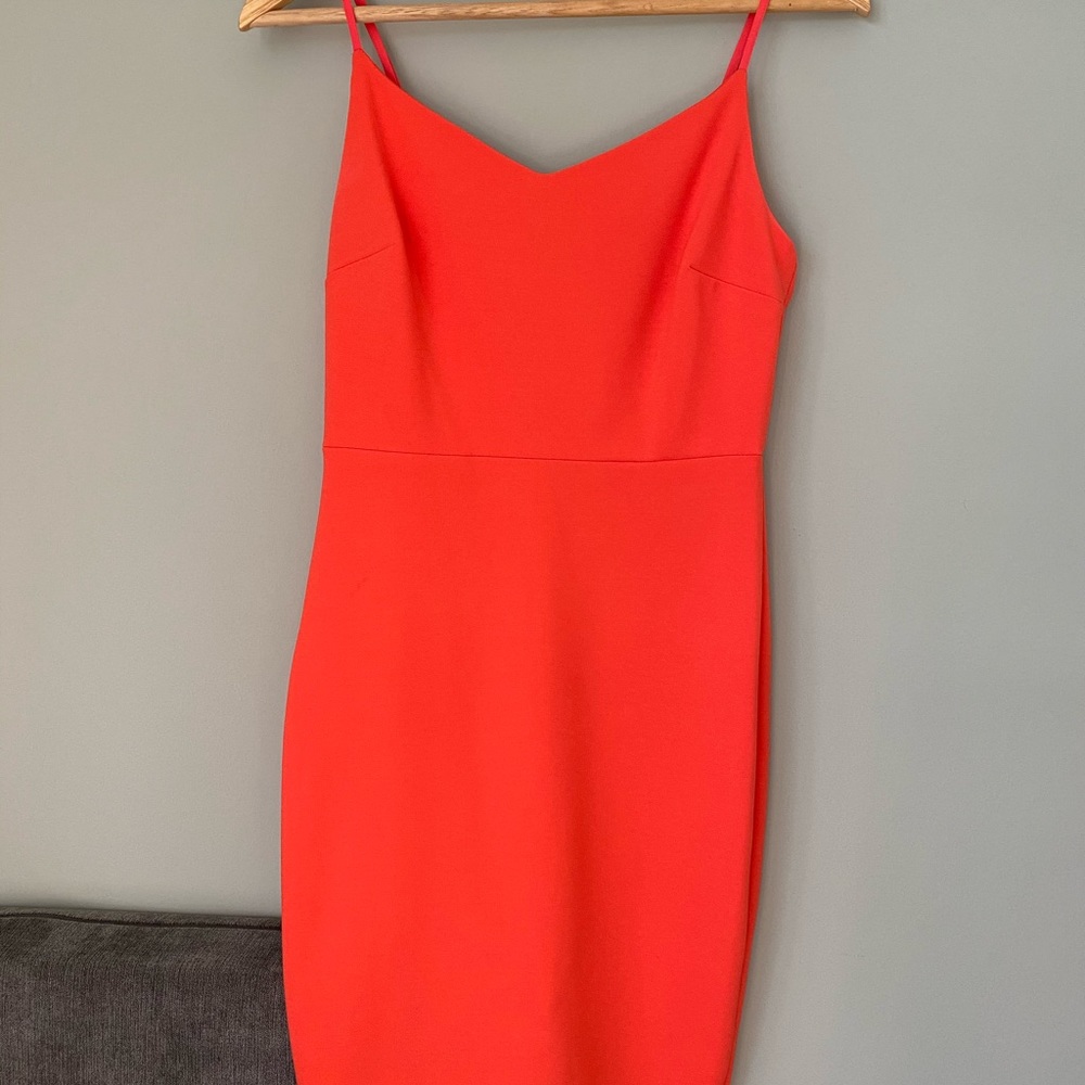 1. State fitted spaghetti strap dress size 0 EUC